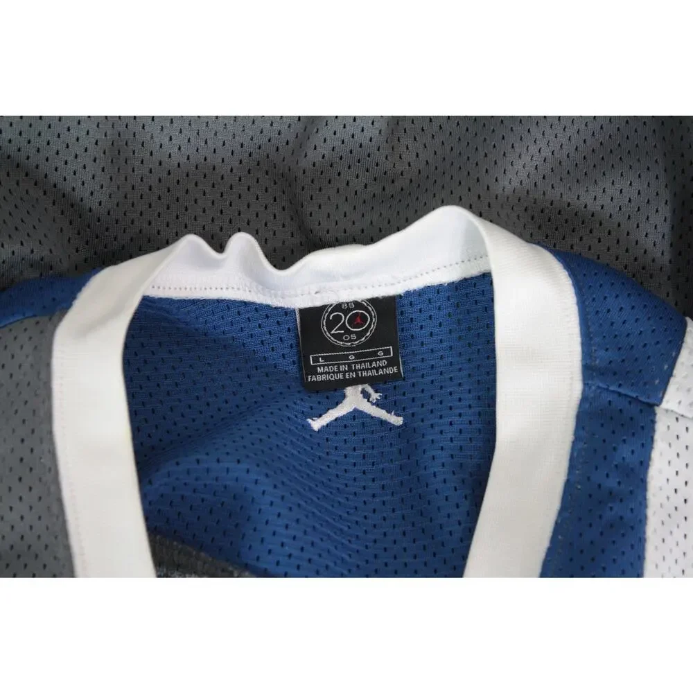 Vintage Jordan Y2K Jersey Spell Out Blue Mens L Basketball Tank